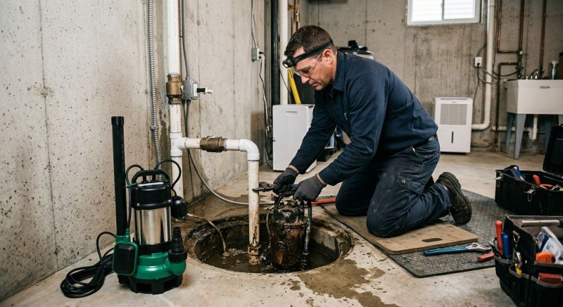 Basement Sump Pump Service in West Des Moines, IA